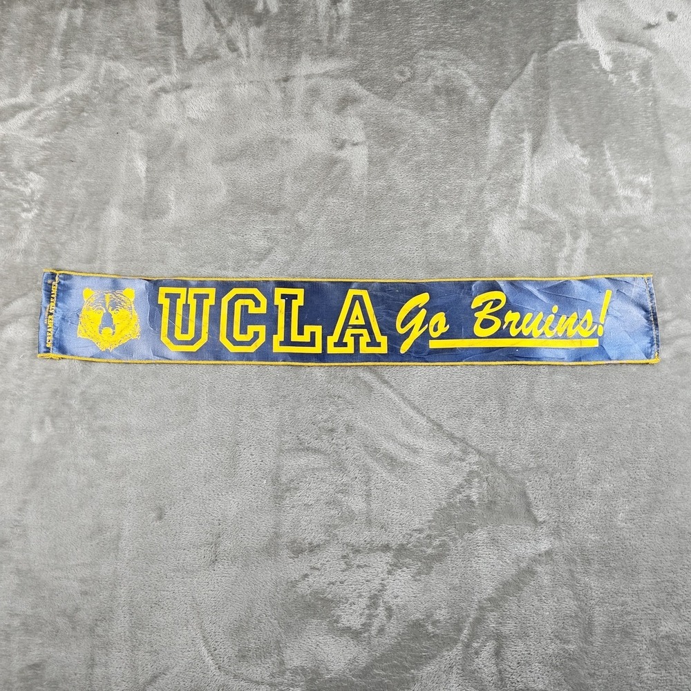 Vintage UCLA Bruins Screamer Streamer Banner Flag Ribbon Made USA 23x3.25 Rare